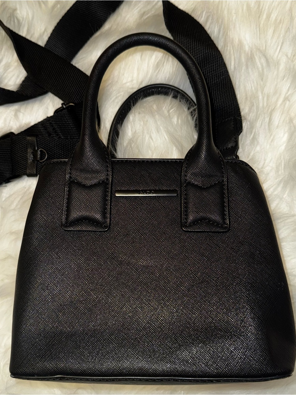 ALDO Mini Black Crossbody Bag with Detachable Coin Purse